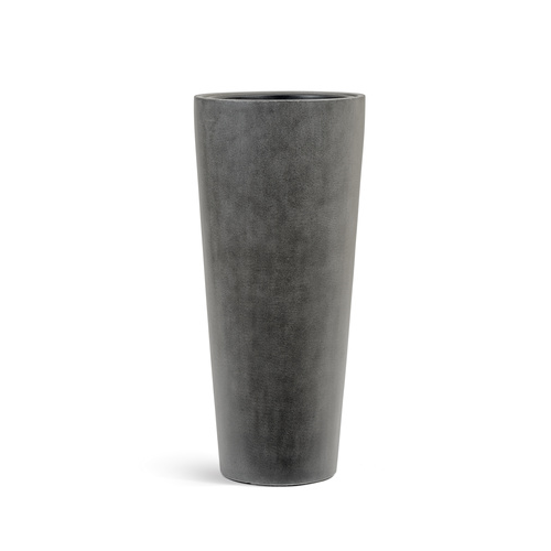 Кашпо Effectory Beton Высокий конус, 90х40 см, темно-серый бетон 41.3319-02-020-GR-90 Treez