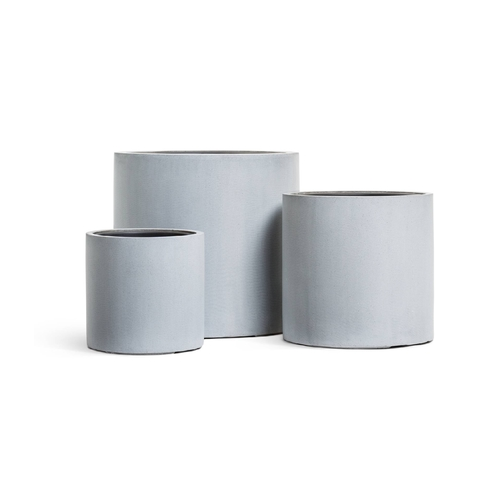 Кашпо Effectory Beton Цилиндр, 51х53 см, серый ледник 41.3320-02-028-LG-53 Treez