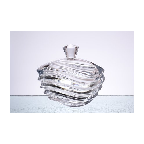 Конфетница с крышкой Wave, 22 см 32162 Crystalite Bohemia