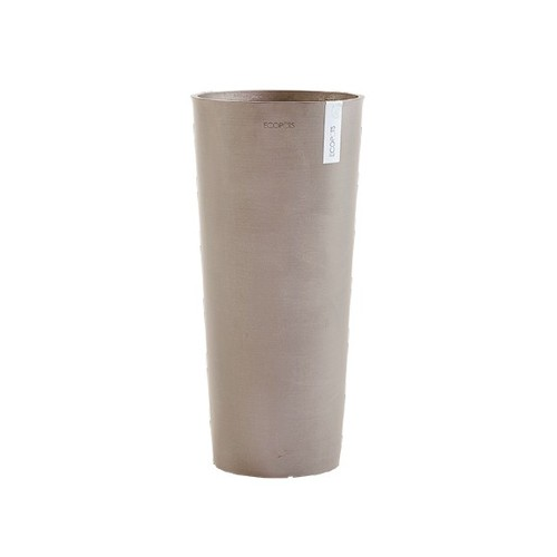 Кашпо высокое Amsterdam high, 41х76 см, серо-коричневое 74.008.76T ECOPOTS
