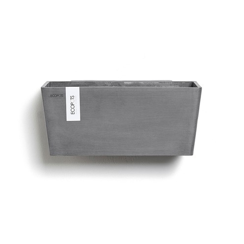 Кашпо Manhattan настенное M, 35х17.5х15 см, серое 74.024.35G ECOPOTS