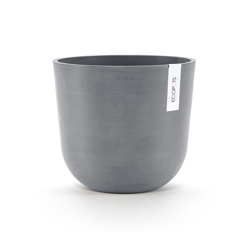 Кашпо Oslo, 25х22 см, серо-голубое 74.029.25B ECOPOTS