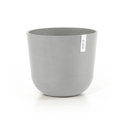 Кашпо Oslo, 35х30.5 см, светло-серое 74.029.35S ECOPOTS