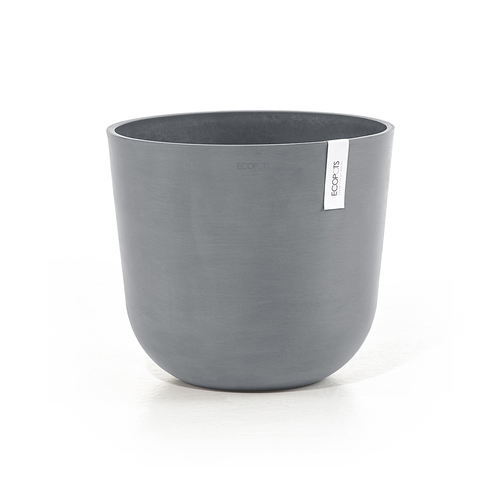 Кашпо Oslo, 35х30.5 см, серо-голубое 74.029.35B ECOPOTS