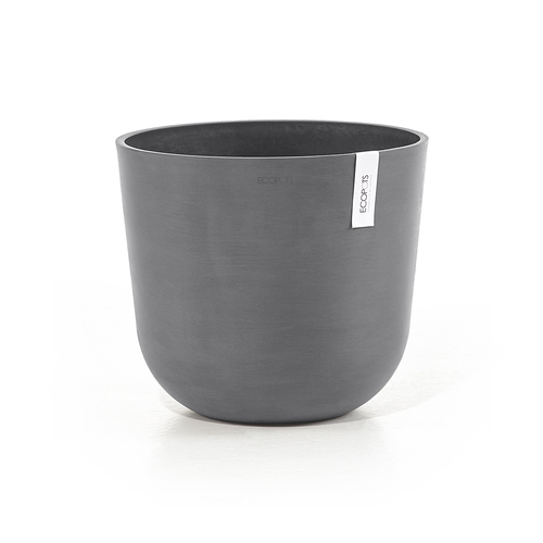 Кашпо Oslo, 35х30.5 см, серое 74.029.35G ECOPOTS