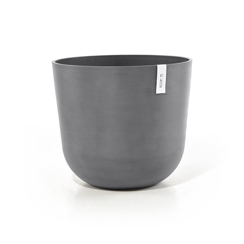 Кашпо Oslo, 55х48 см, серое 74.029.55G ECOPOTS