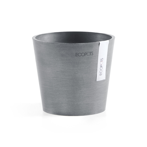 Кашпо Amsterdam, 13х11.5 см, серо-голубое 74.009.13B ECOPOTS