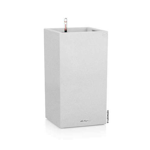 Кашпо Canto Stone high, 40х40х76 см, белый кварц, все-в-одном 13627 Lechuza