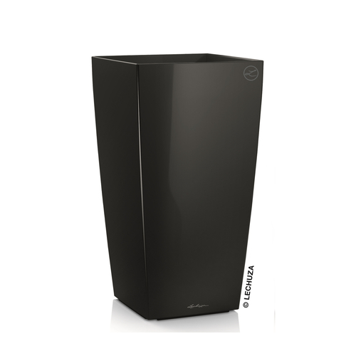 Кашпо Cubico, 30х30х56 см, черное 11309 Lechuza