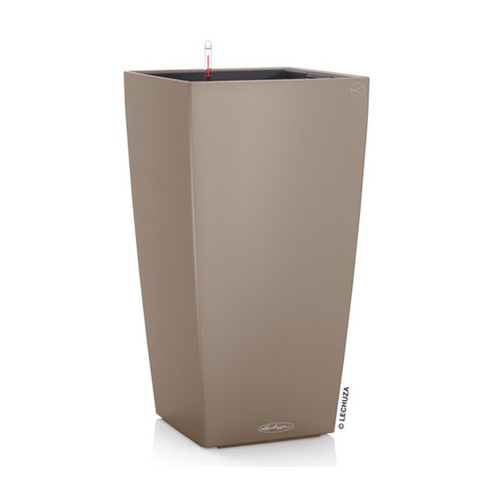 Кашпо Cubico Color, 30х30х56 см, светло-коричневое, все-в-одном 13288 Lechuza