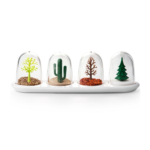 Емкости для специй Four Seasons, 4 шт. QL10121-WH Qualy