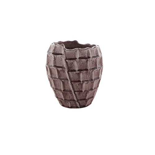 Кашпо керамическое высокое Square Design, 21х23 см, розовое 153603 Ter Steege