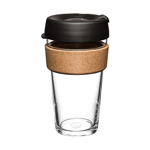 Кружка Brew Cork L Black (454 мл), черная BCBLA16 KeepCup