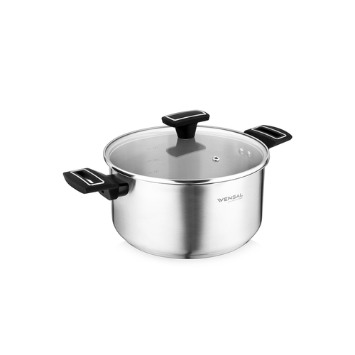 Кастрюля с крышкой Velours noir (3 л), 20 см VS1501 VENSAL