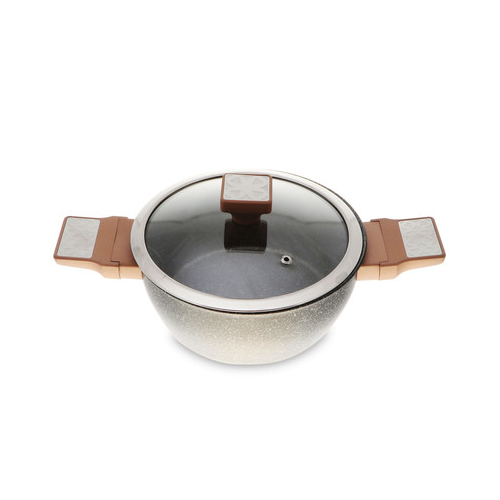 Кастрюля с крышкой Aro (3.5 л), 24х12 см SYB-B119AK-0524M KITCHENSTAR