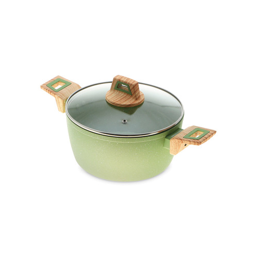 Кастрюля с крышкой Olive Stone (3.7 л), 22х12.2 см SYB-V124FAK-0522 KITCHENSTAR