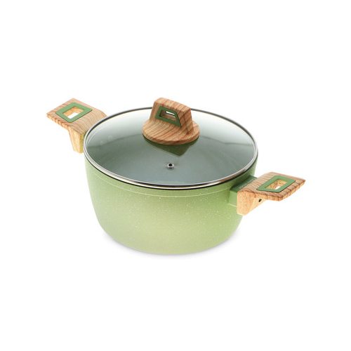 Кастрюля с крышкой Olive Stone (3.8 л), 24х13.5 см SYB-V124FAK-0524 KITCHENSTAR