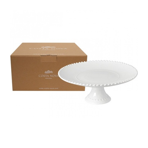 Блюдо на ножке Pearl White, 34х13 см PEP334-WHI(PEP334-02202F) Costa Nova