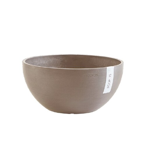 Кашпо Brussels, 30х14 см, серо-коричневое 74.001.30T ECOPOTS