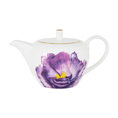 Чайник Iris, Flowers, костяной фарфор, 1200 мл AL-501IR-E11 Anna Lafarg