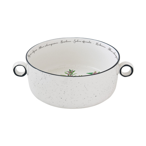 Салатник Herbarium, фарфор, 20 см, с ручками EL-R2208/HERU Easy Life (R2S)