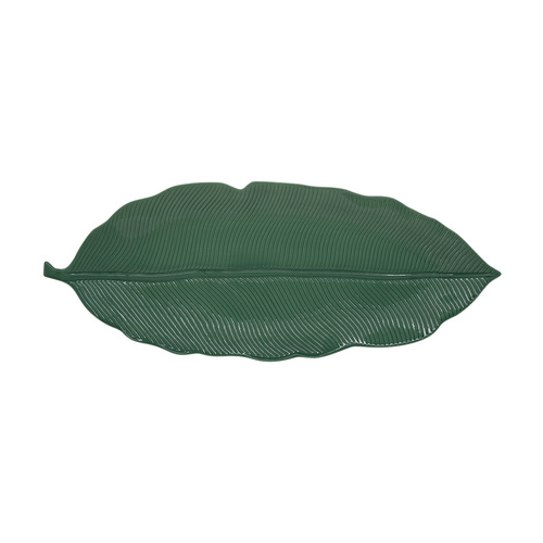 Блюдо Листок зеленый, фарфор, 47х19 см, в подарочной упаковке EL-R2051/LEGR Easy Life (R2S)