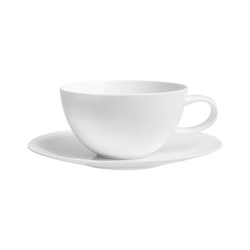 Чашка чайная с блюдцем Синергия (250 мл), белый декор MON0409-R32 Mix&Match