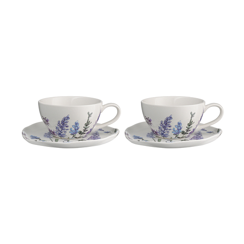 Набор чайных пар Floral, 250 мл, 2 шт, фарфор LJ_SB_CU250 Liberty Jones