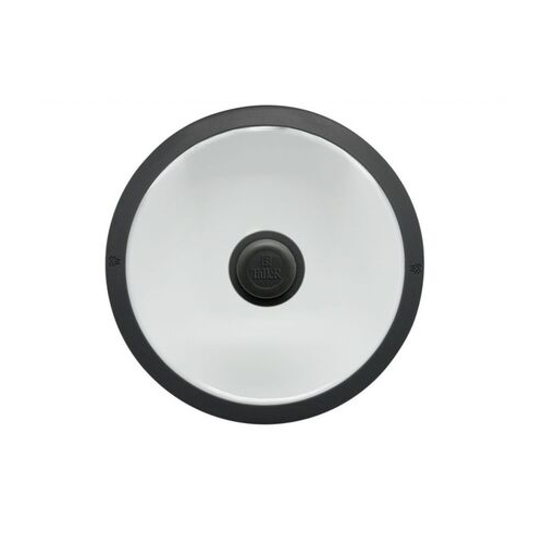 Крышка стеклянная, 22 см, черная TR-38002 Taller