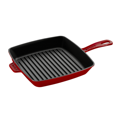 Сковорода-гриль квадратная Grill Pans, 26х26 см, вишневая 12122606 Staub