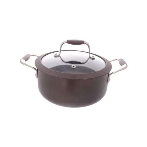 Кастрюля со стеклянной крышкой Dark chocolate (2.4 л), 20х9 см 46441 Repast