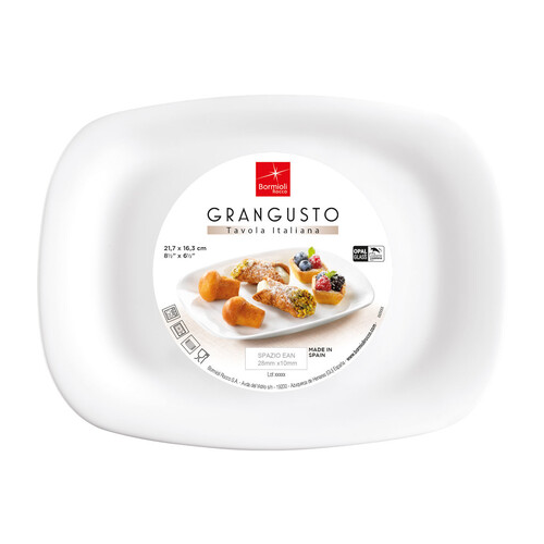 Блюдо Grangusto "Барбекю", 22х16 см 431242FTB121990 Bormioli Rocco