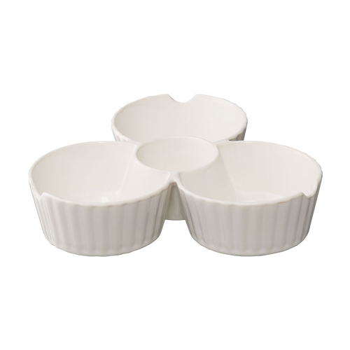 Менажница Kitchen Spirit, 22,5х21х5 см, белая TK22-TW_SRV0001 Tkano