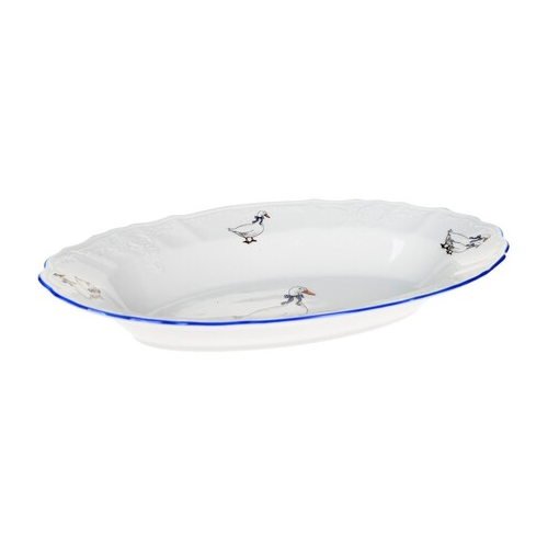 Блюдо овальное Bernadotte Гуси, 24 см P1750904JQZ5936B59 Thun