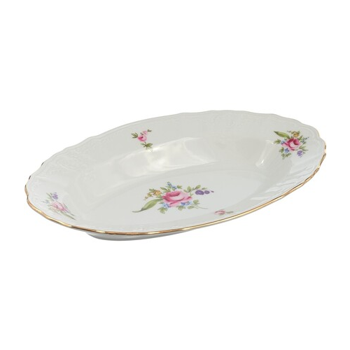 Блюдо овальное Мейсенский букет, 26 см P1750905JQZ5309011 Thun
