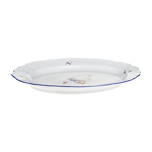 Блюдо овальное Bernadotte Гуси, 39 см P1750918JQZ5936B59 Thun