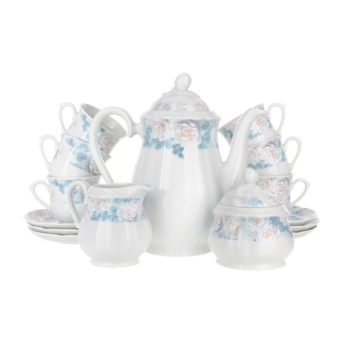 Кофейный сервиз Rose Голубая роза, на 6 персон, 15 пр. P1553301SQ48021900 Thun