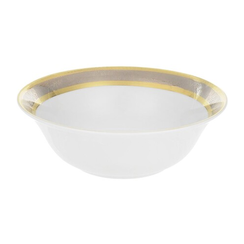 Салатник круглый Opal Широкий кант платина, золото, 19 см P1540678JQZ8400700 Thun