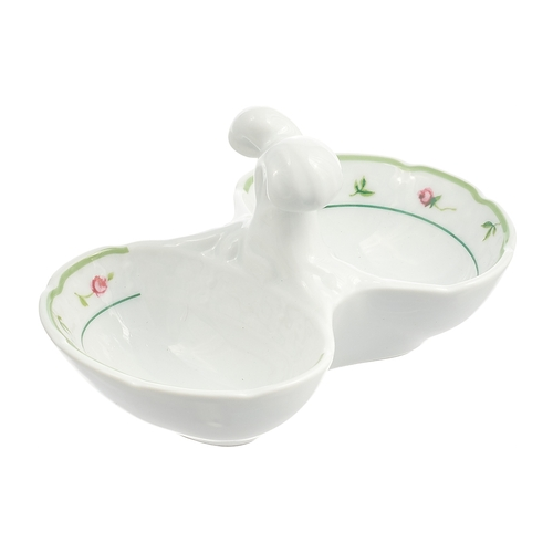 Солонка двойная Menuet Роза Зеленая отводка, 13 см P1621068JQZ8028900 Thun
