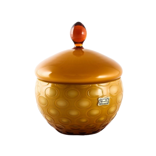 Конфетница с крышкой, 15 см, оранжевая 36035 Egermann