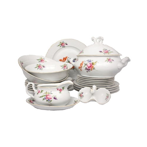 Столовый сервиз Menuet Мейсенский цветок Отводка золото, 25 пр. P1622301SQ17032900 Thun