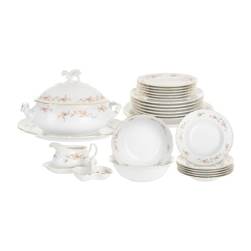 Столовый сервиз Menuet Золотые ветки Отводка золото, 25 пр. P1622301SQ37212900 Thun