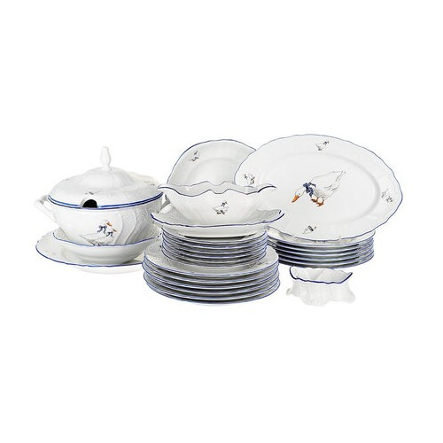 Столовый сервиз Bernadotte Гуси, 25 пр. P1752300SQ15936B59 Thun