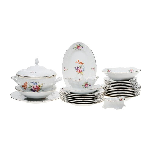Столовый сервиз Bernadotte Мейсенский букет, 25 пр. P1752330SQ15309011 Thun