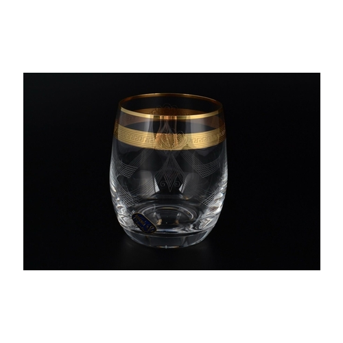 Набор стаканов для воды Золотая лента (300 мл), 6 шт. 23488 Crystalite Bohemia
