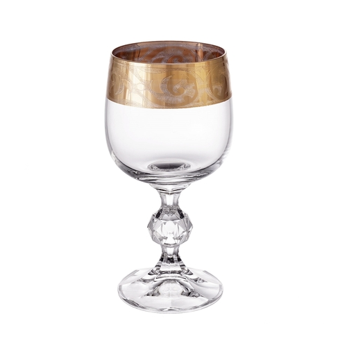 Набор бокалов для вина Клаудиа Золото (190 мл), 6 шт. 29669 Crystalite Bohemia