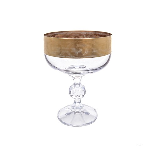 Набор креманок Клаудиа Золото (200 мл), 6 шт. 29670 Crystalite Bohemia