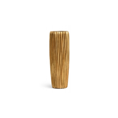 Кашпо Effectory Metal Высокий конус Design Wave, 97х34 см, сусальное золото 41.3321-07-047-GLD-097 Treez