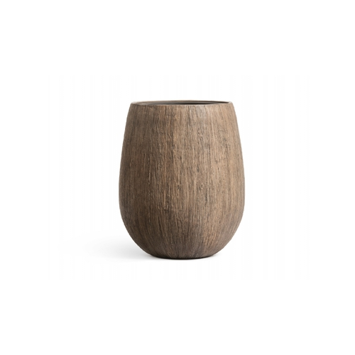 Кашпо Effectory Wood Округлая чаша, 60х46 см, серо-коричневый 41.3321-03-051-WB-60 Treez