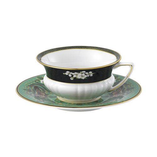 Чашка чайная с блюдцем Изумрудный лес (140 мл) WGW-1057270 Wedgwood